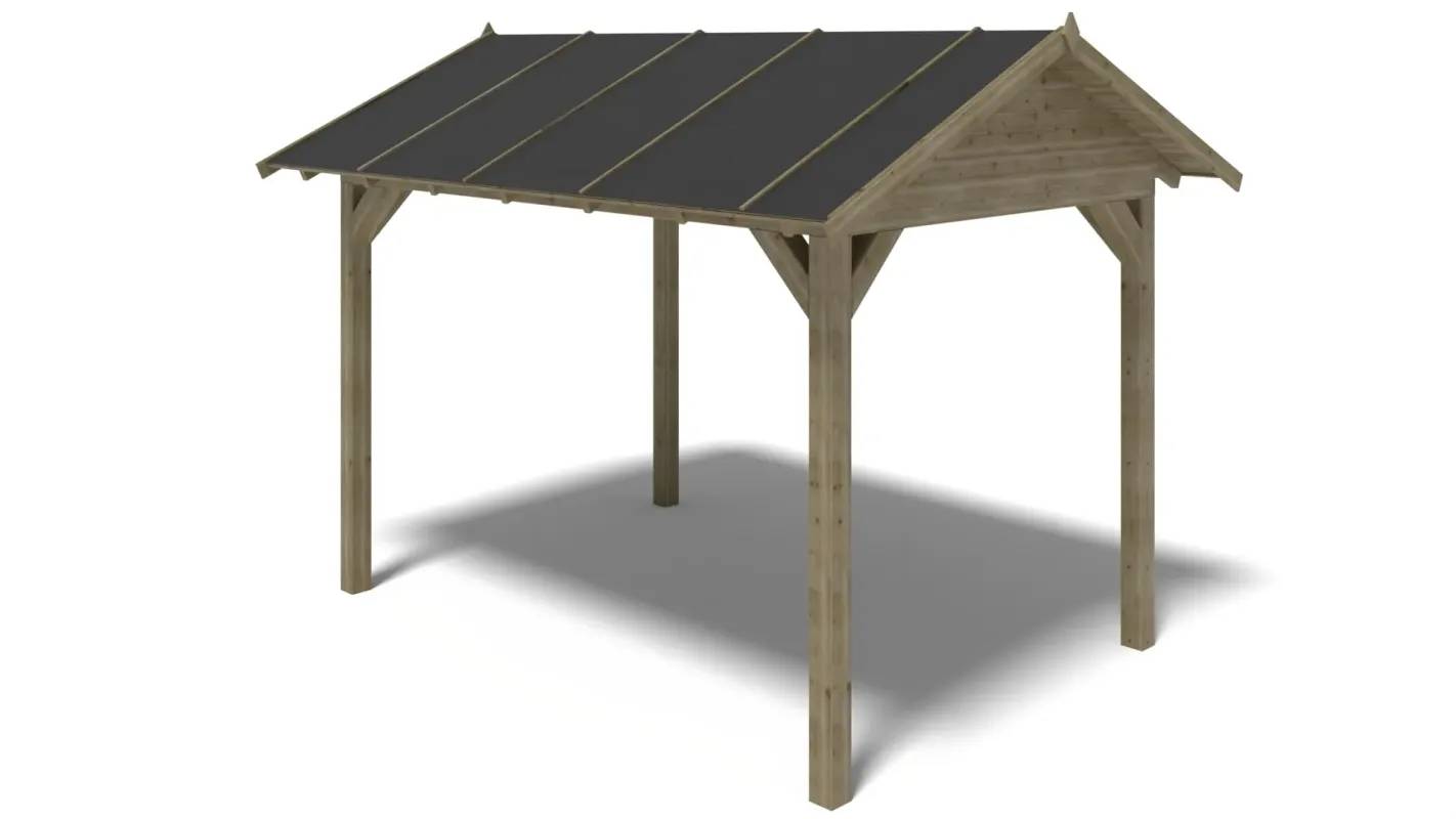 Altanka - Pergola de jardin 4.04x3.06m - traité - ALT38 - Imagen 3