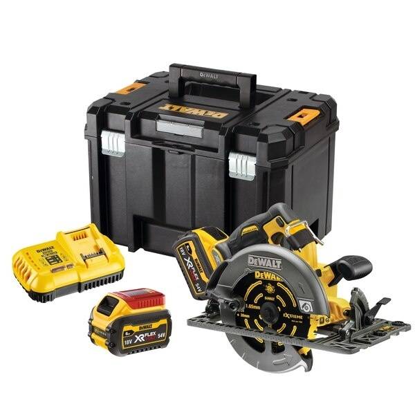 Dewalt - Scie circulaire 54V XR FLEXVOLT Ø190 - DEWALT - avec 2 batteries 54V 2.0Ah - chargeur - TSTAK - DCS579T2-QW - Imagen 1