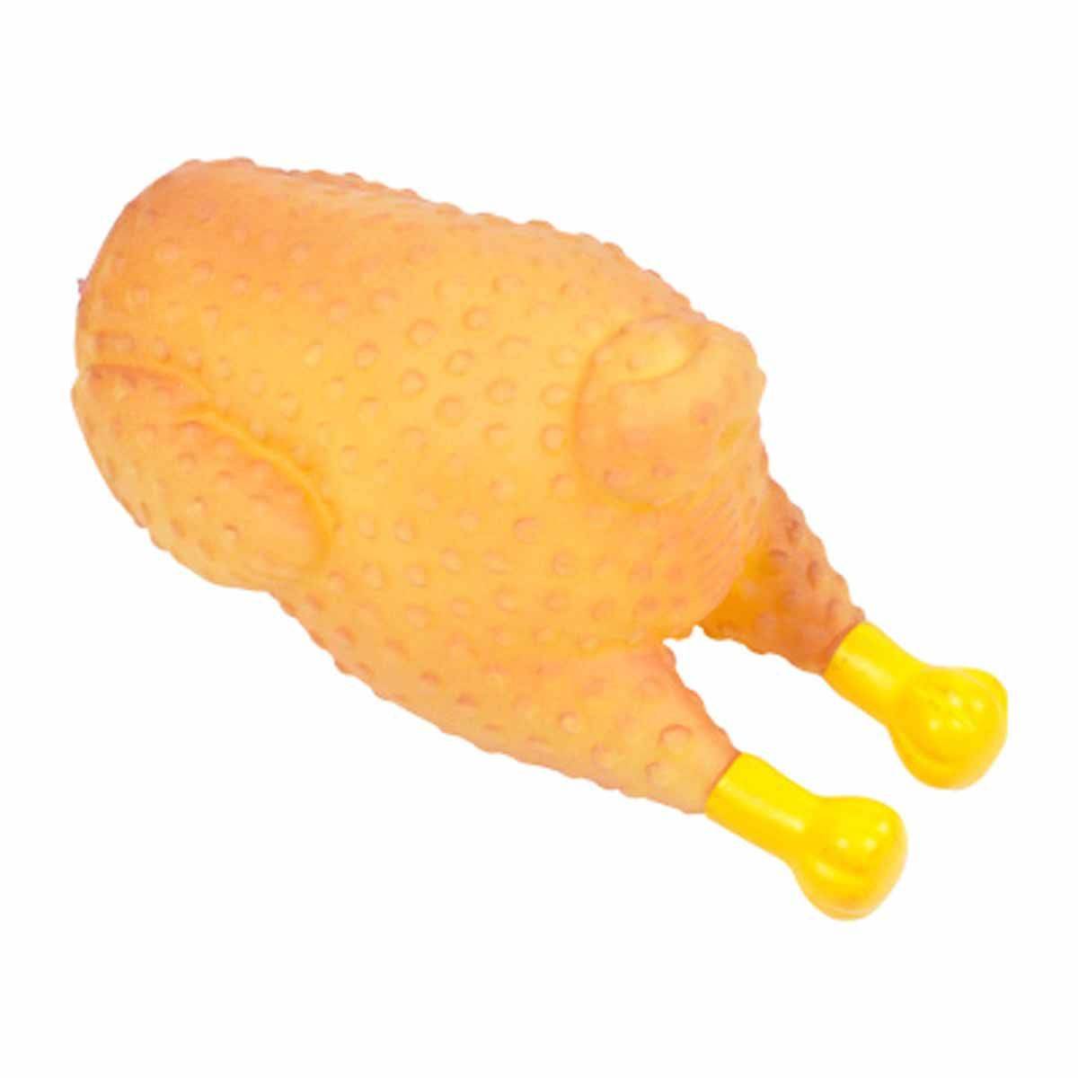Love Story - Jouet pour Chien "Poulet Rôti" 14cm Écru - Image 1