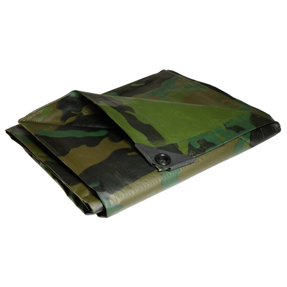 Tecplast - Bâche de camouflage militaire 1,8x3 m Verte et Noire Polyéthylène 140g/m² KZ GARDEN - Imagen 3