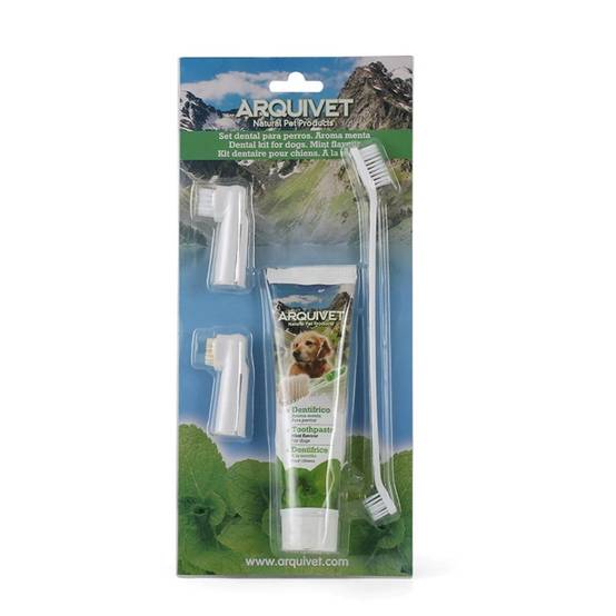 IntiMeg - Ensemble de brosses à dents pour chien Saveur menthe IntiMeg - Image 2