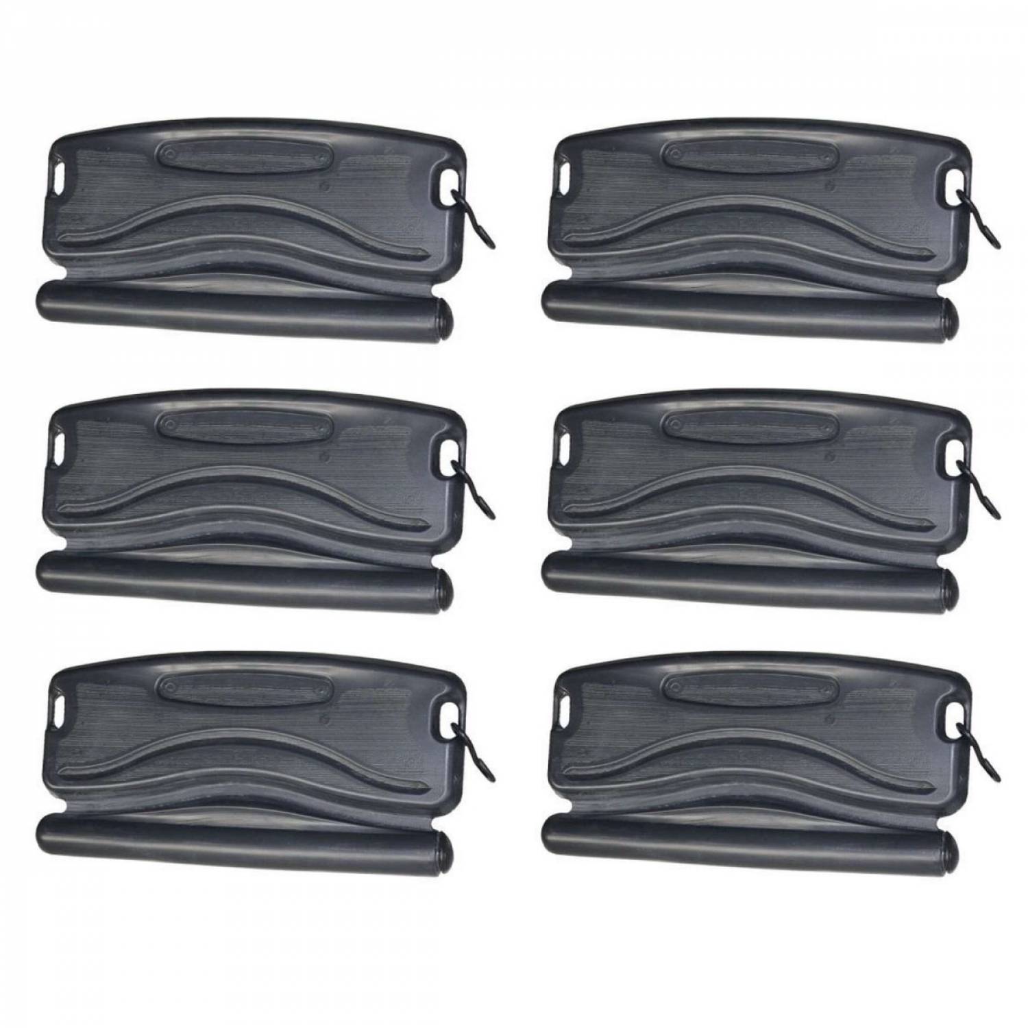Linxor - Lot de 6 flotteurs d'hivernage lestés pour piscine avec crochets - 50 cm - Noir - Linxor - Imagen 1