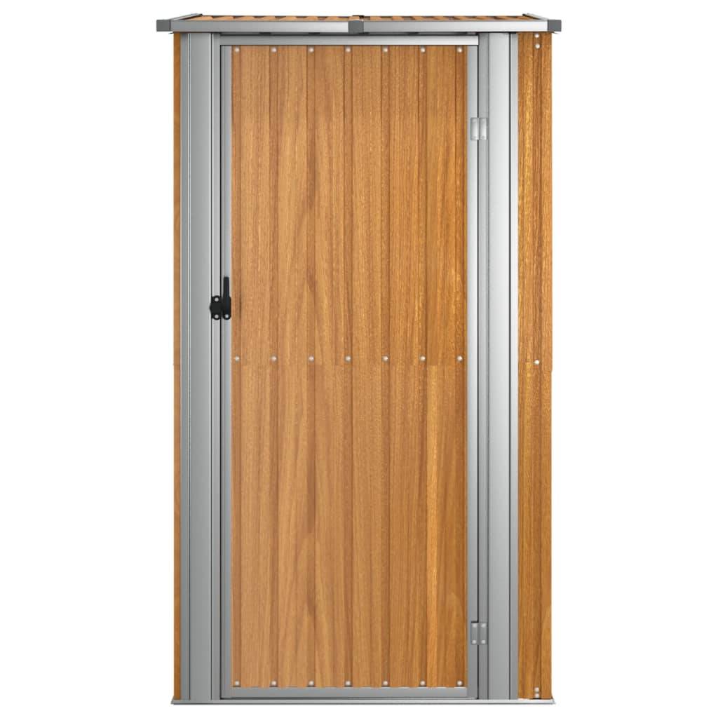 Vidaxl - Abri de jardin marron 118,5 x 97 x 209,5 cm Acier galvanisé vidaXL 150902 - Image 9