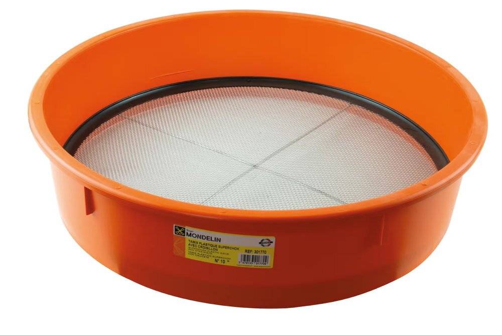 Tamis SuperChok Orange 12 avec Croisillon - Mondelin