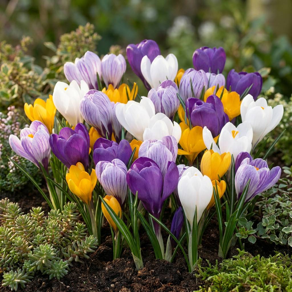 La Green Touch - Crocus à grandes fleurs en mélange - 120 bulbes - Image 2