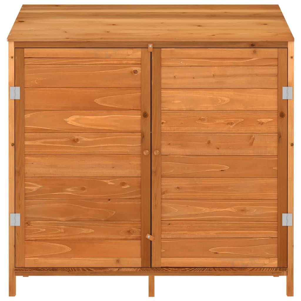 Vidaxl - Remise de jardin Marron 102x52x112 cm Bois de sapin solide vidaXL 152185 - Image 4