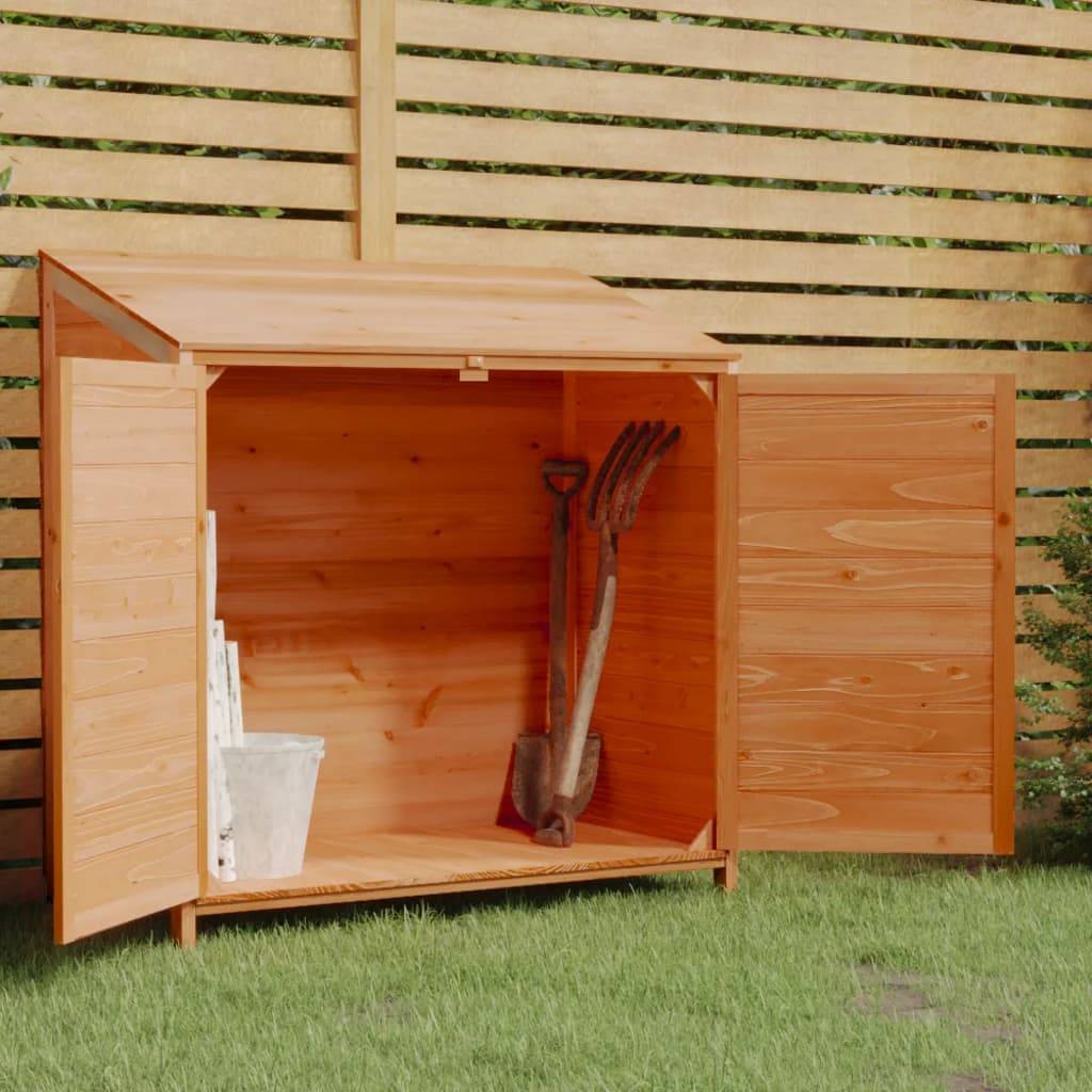 Vidaxl - Remise de jardin Marron 102x52x112 cm Bois de sapin solide vidaXL 152185 - Image 1