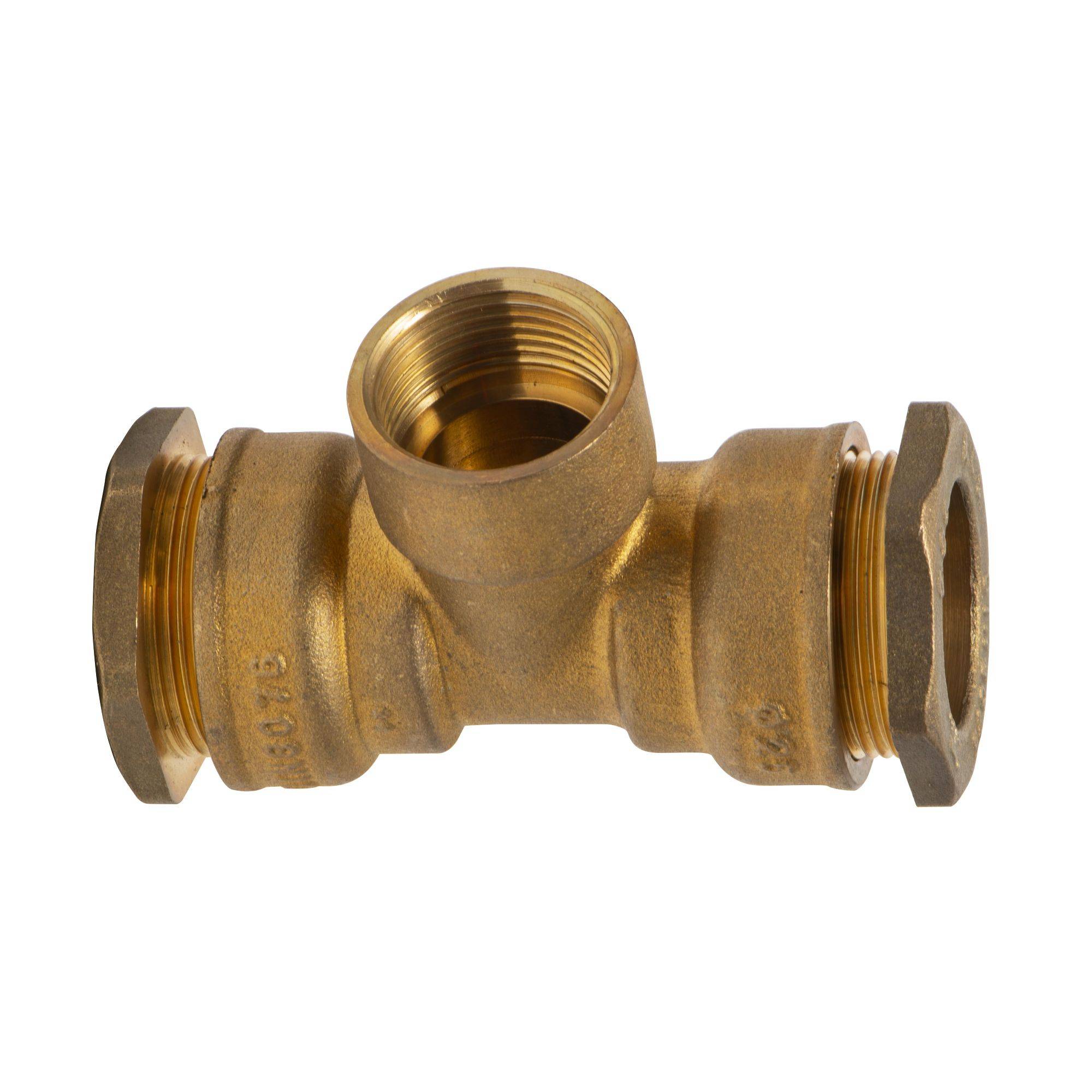Raccord té femelle d25 3/4" laiton - Image 1