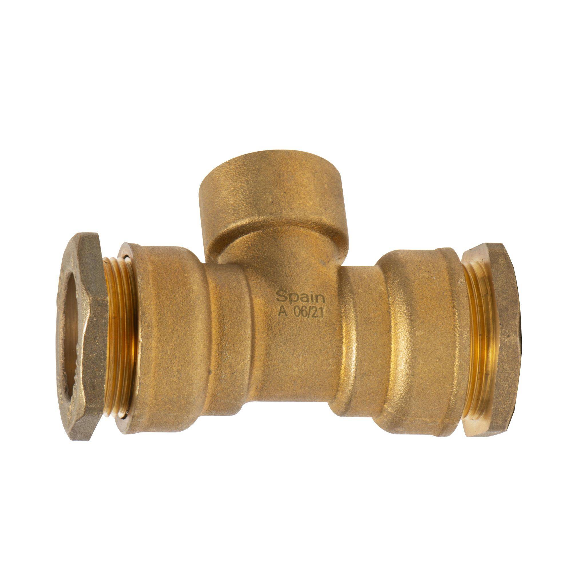 Raccord té femelle d25 3/4" laiton - Image 5