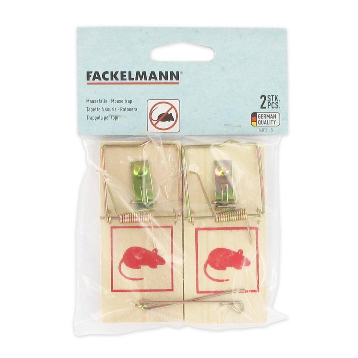 Lot de 2 pièges à souris en bois Fackelmann - Image 5