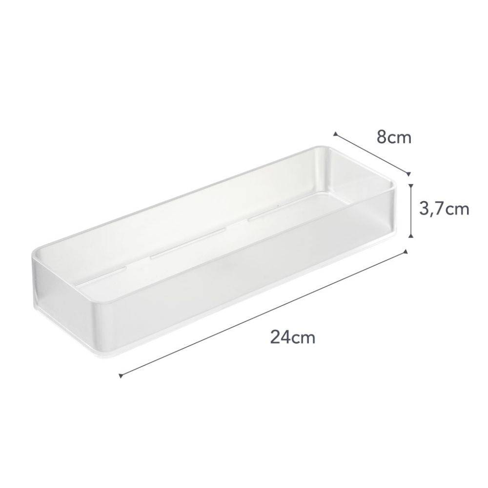 Yamazaki - Set de 2 boîtes de rangement empilables Tower 24 x 8 x 3,7 cm Yamazaki - Imagen 3
