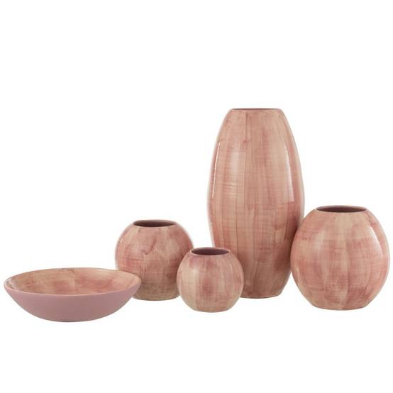 Vase Déco en Céramique "Pinky Perfect" 55cm Rose - Image 2