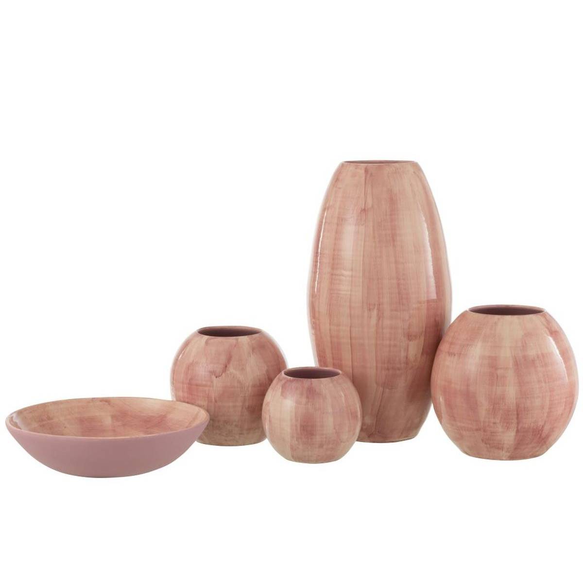 Vase Déco en Céramique "Pinky Perfect" 55cm Rose - Image 2