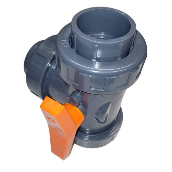 Vanne pvc 3 voies T, Diamètre 63 mm - Image 3