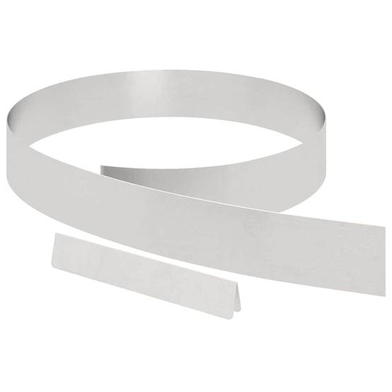 Bordure de jardin - Limite de jardin - Parterre Argent 450 x 10 cm Acier inoxydable g303 - Image 1