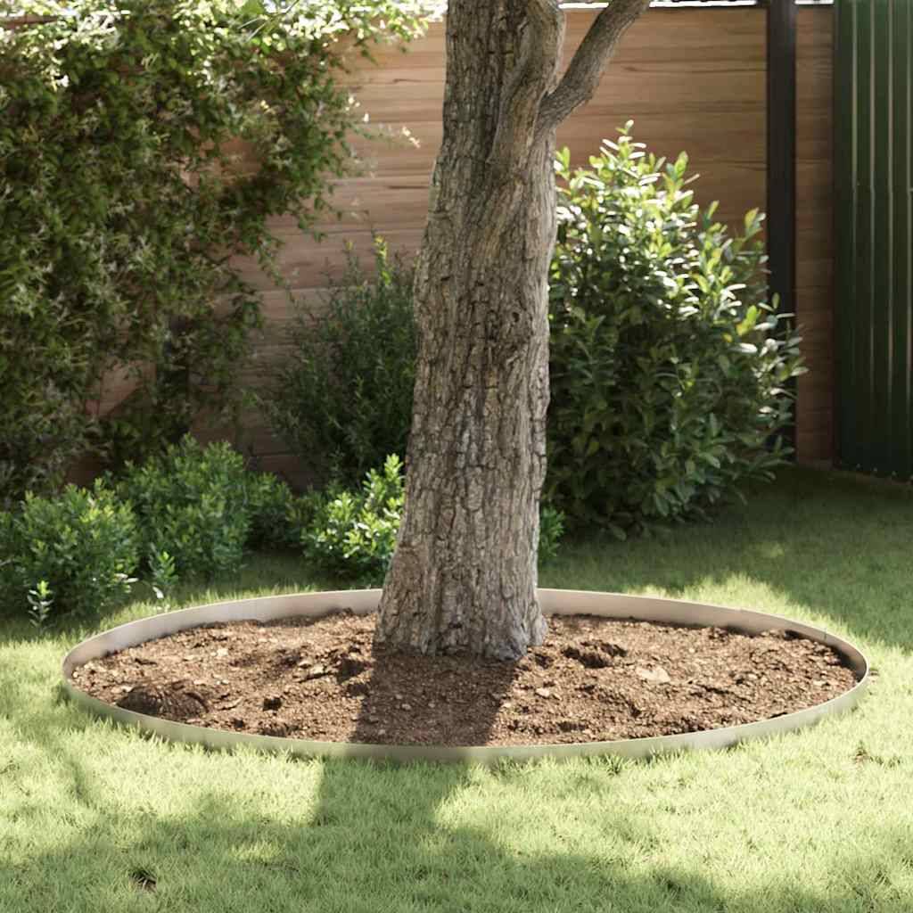 Bordure de jardin - Limite de jardin - Parterre Argent 450 x 10 cm Acier inoxydable g303 - Image 2