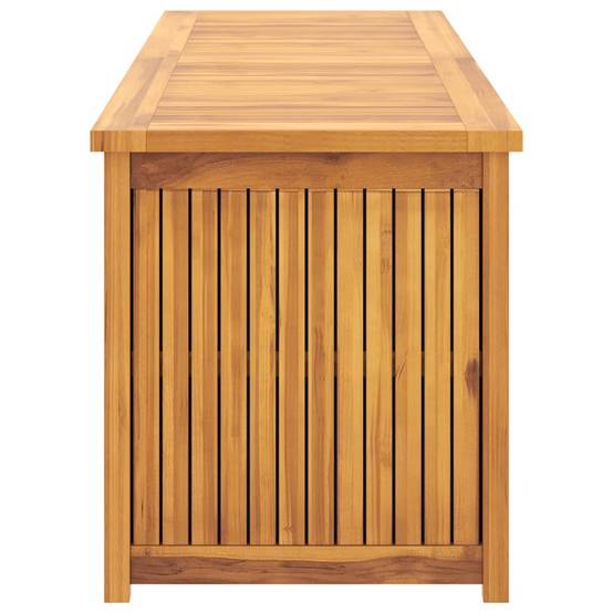Coffre de jardin bois de teck naturel 175 x 50 x 55 cm - PANGIVO - Image 5