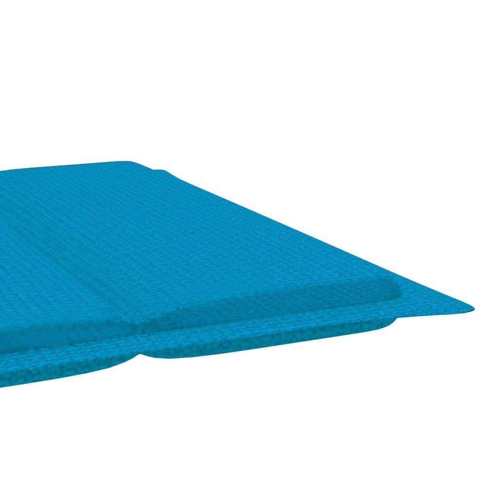 Helloshop26 - Transat chaise longue bain de soleil lit de jardin terrasse meuble d'extérieur avec coussin bois d'acacia solide - Imagen 8