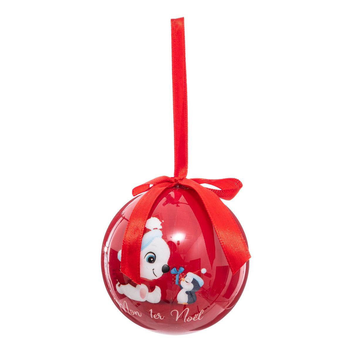 Fééric Lights & Christmas - 3 Boules de Noël Papier imprimé 75mm petit modèle - Feeric Lights & Christmas - Imagen 3