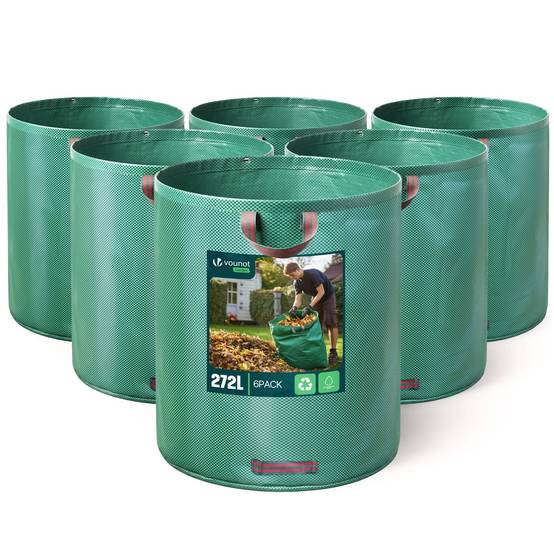 Vounot - Sac de jardin 272L Lot de 6 sacs XXL - Image 1