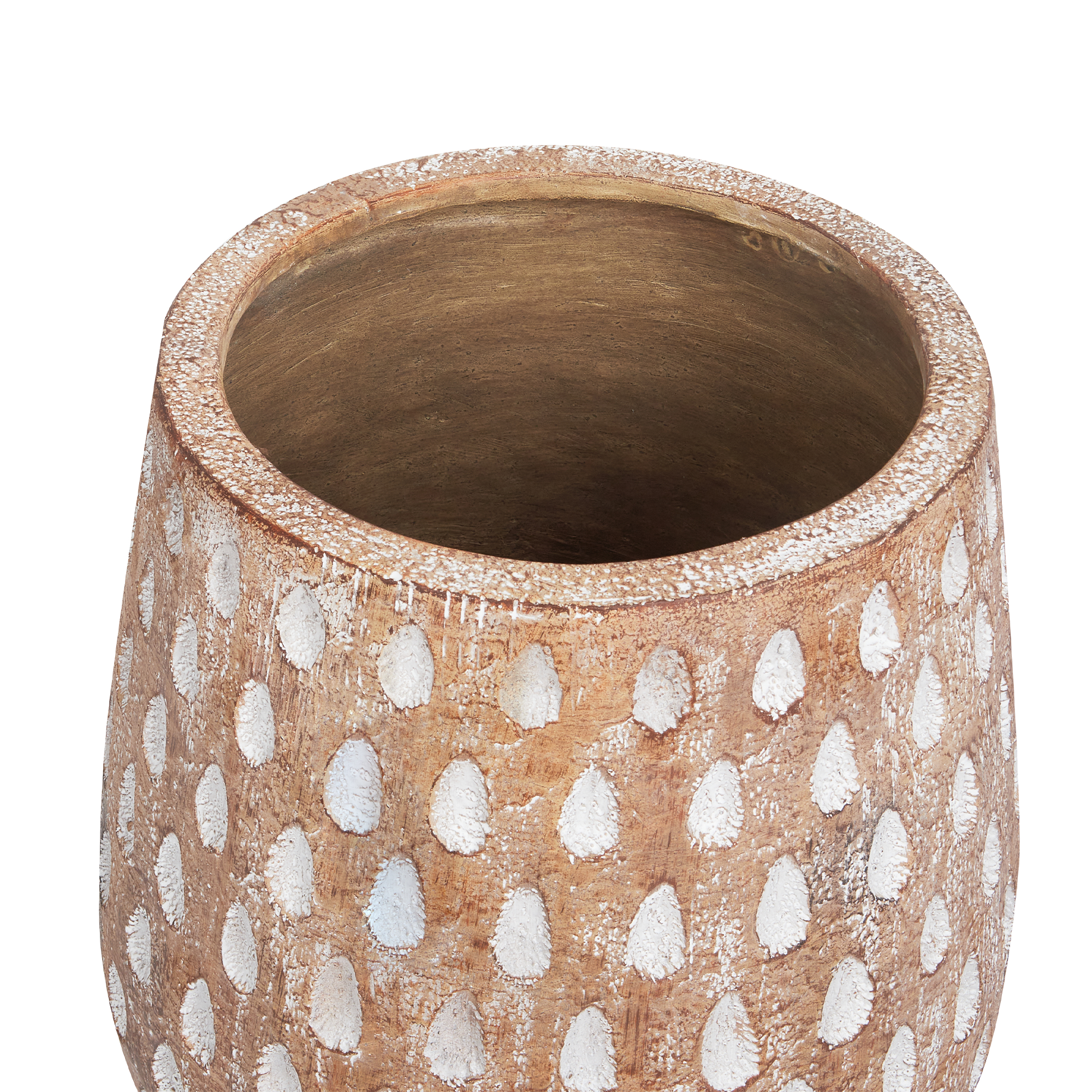 Cache-pot d'extérieur Fibre d'argile Marron clair ASCLEPIAS - Beliani - Image 3