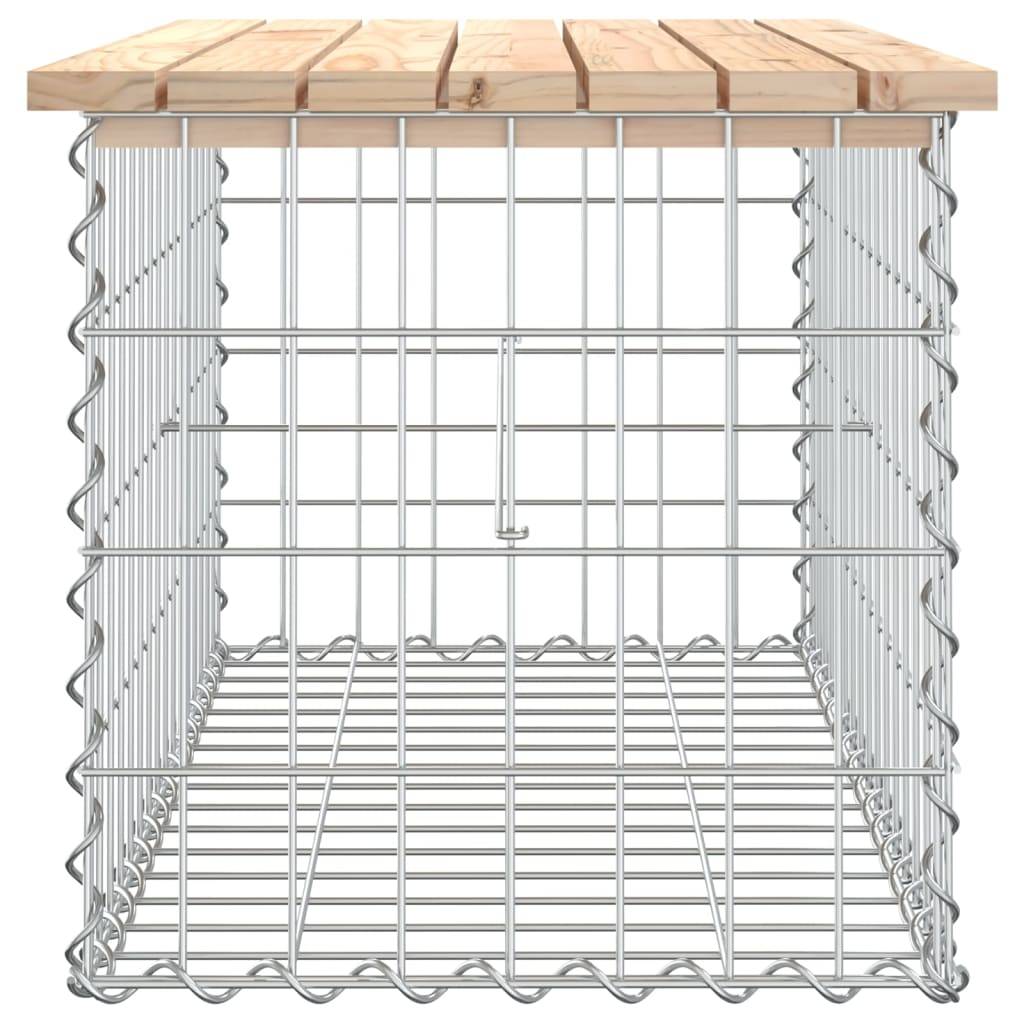 Maison Chic - Banc de jardin - Banc d'extérieur - Banquette design de gabion 83x44x42 cm bois massif de pin - Imagen 4