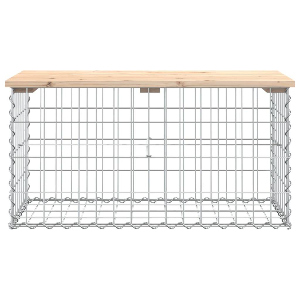 Maison Chic - Banc de jardin - Banc d'extérieur - Banquette design de gabion 83x44x42 cm bois massif de pin - Imagen 3