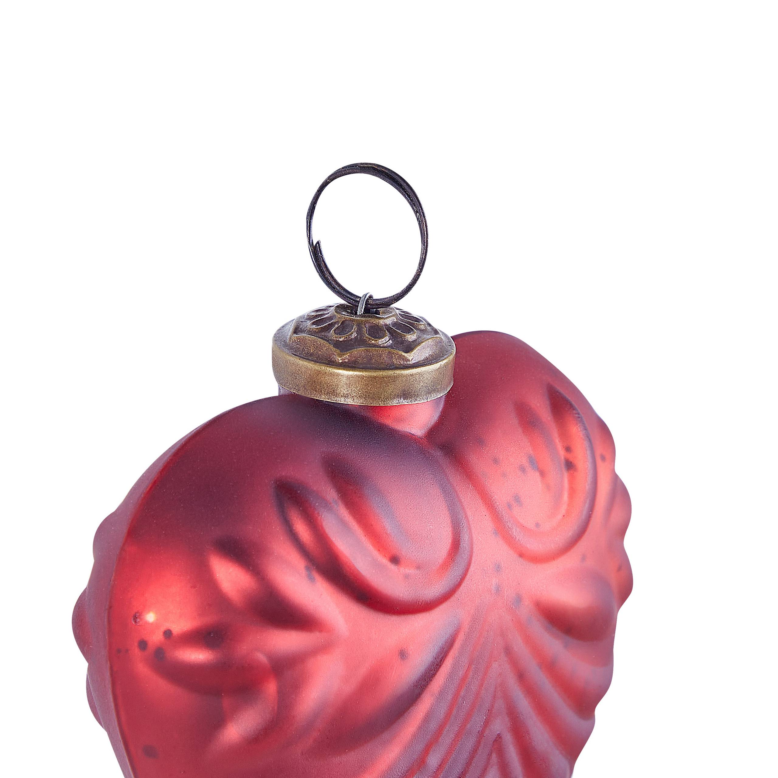 Beliani - Boules de Noël Verre Rouge FERIABLE - Beliani - Imagen 7