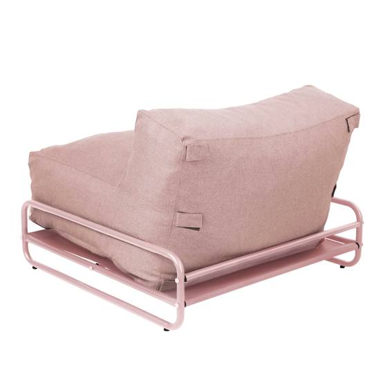 Oviala - Chauffeuse pour salon de jardin modulable avec structure rose poudré Mixi - Oviala - Image 6
