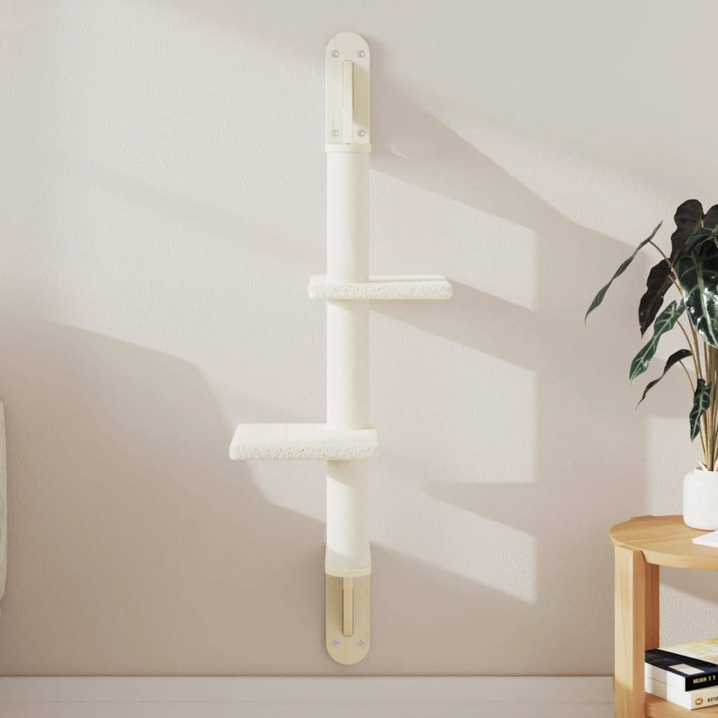 Vidaxl - Arbre à chat mural avec griffoir crème 108 cm vidaXL 172410