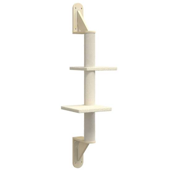 Vidaxl - Arbre à chat mural avec griffoir crème 108 cm vidaXL 172410 - Image 2