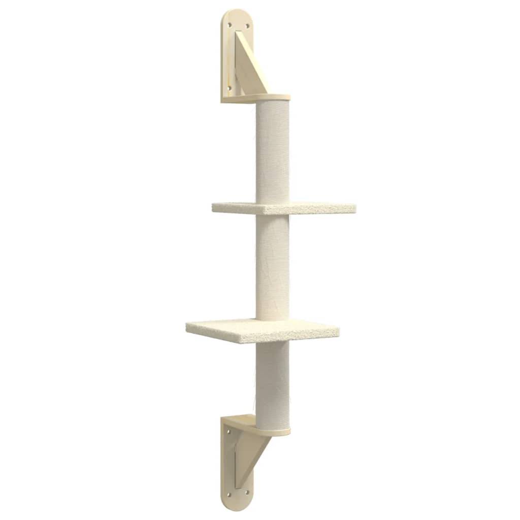 Vidaxl - Arbre à chat mural avec griffoir crème 108 cm vidaXL 172410 - Image 2