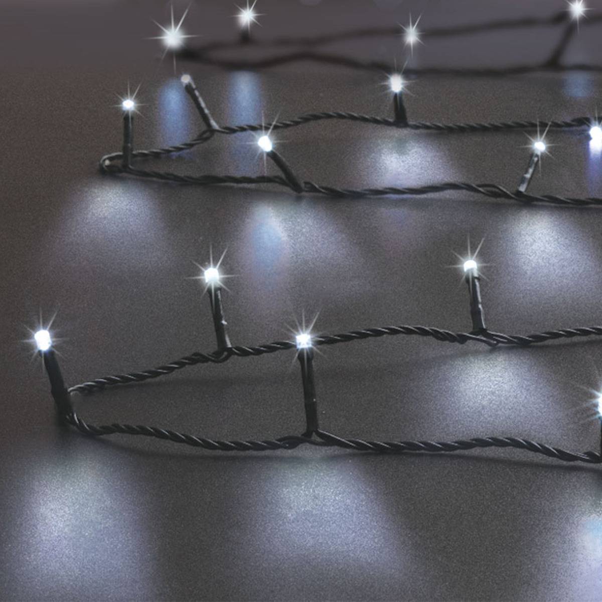 Feeric Christmas - Guirlande lumineuse extérieur 50 LED blanc froid 5m - Feeric Lights & Christmas - Imagen 1