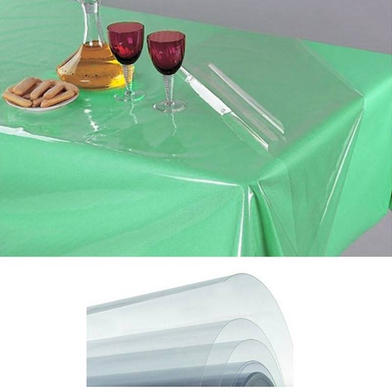 Nappe Transparente Epaisseur 15 Microns Taille 140X140CM Composition 100% PVC Caoutchouc Protecteur De Meubles - Image 2
