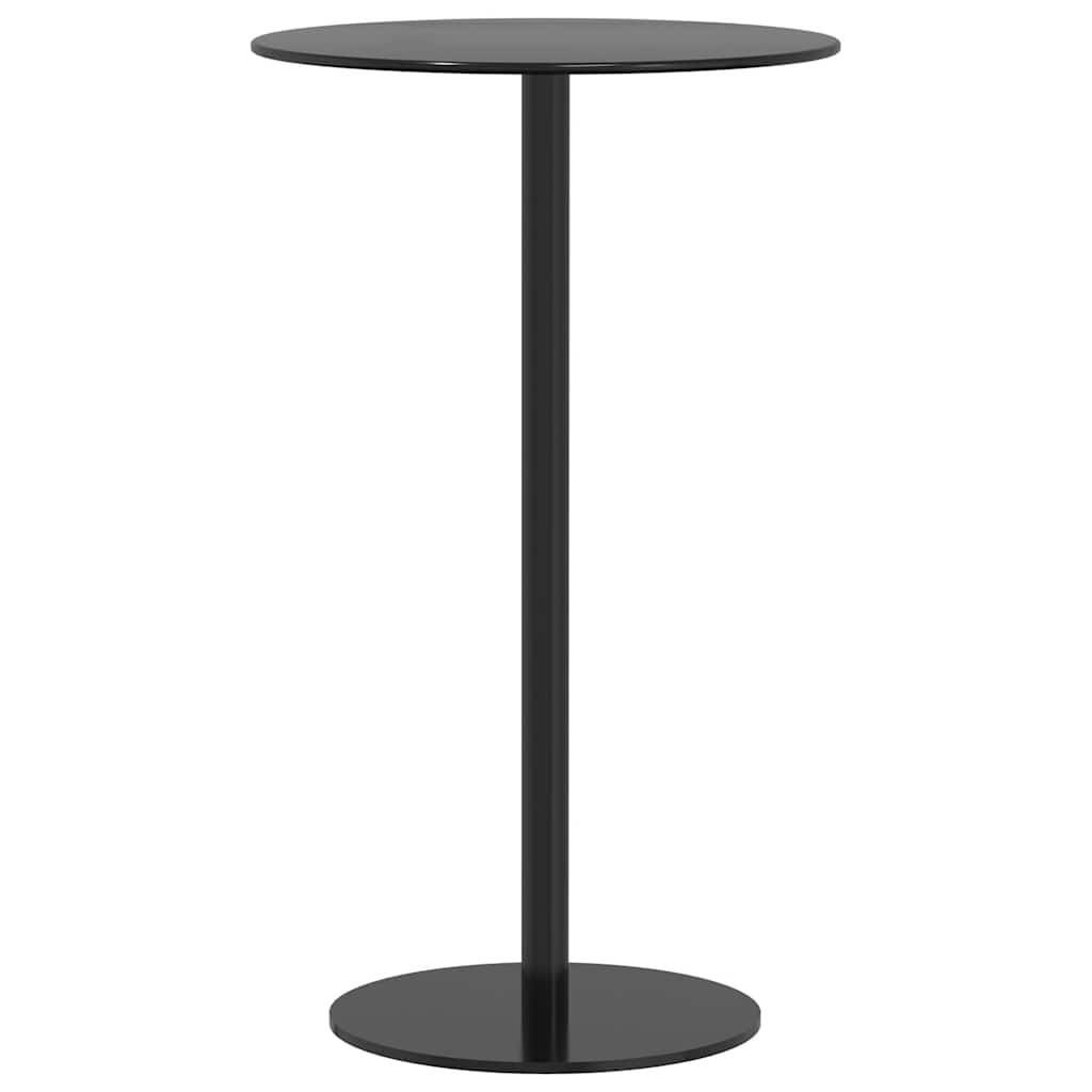 Table de jardin ronde noir acier Ø60 x 105 cm - PANGIVO - Image 2