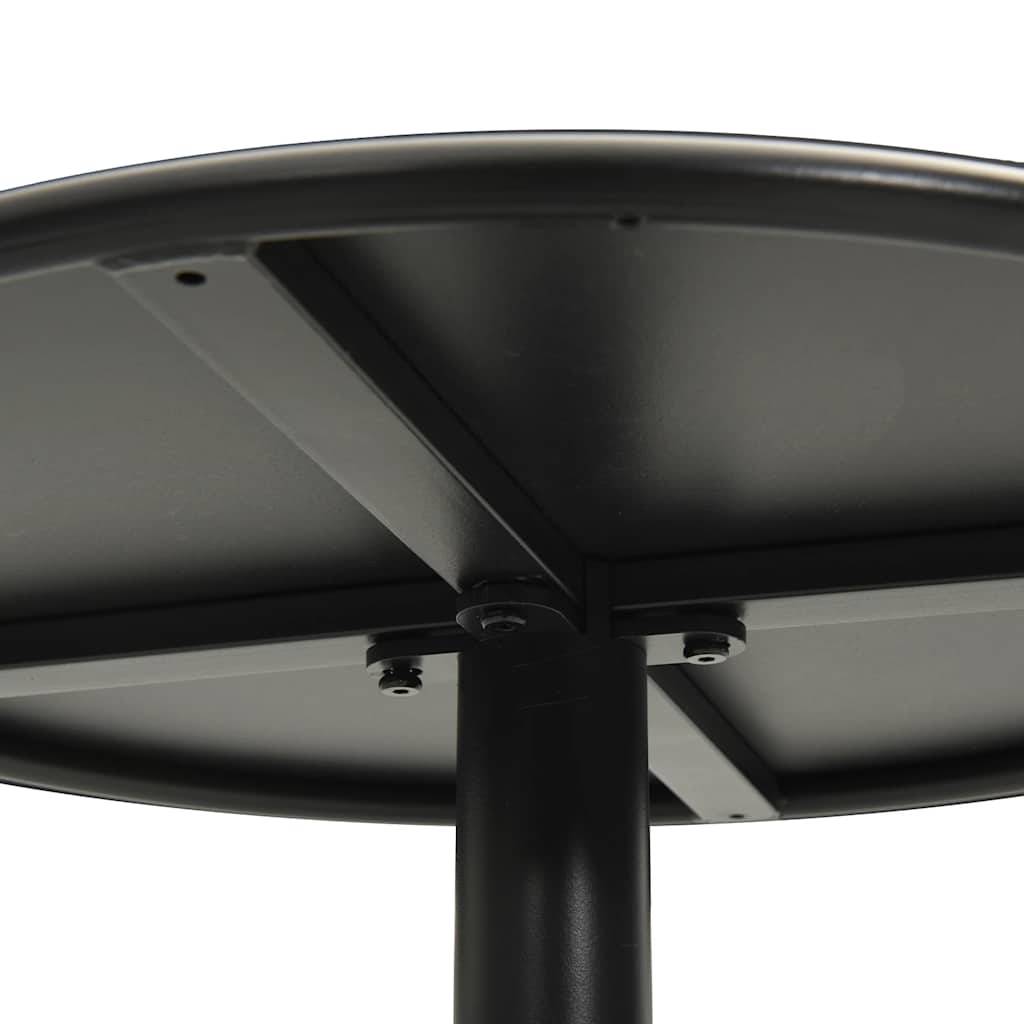 Table de jardin ronde noir acier Ø60 x 105 cm - PANGIVO - Image 5