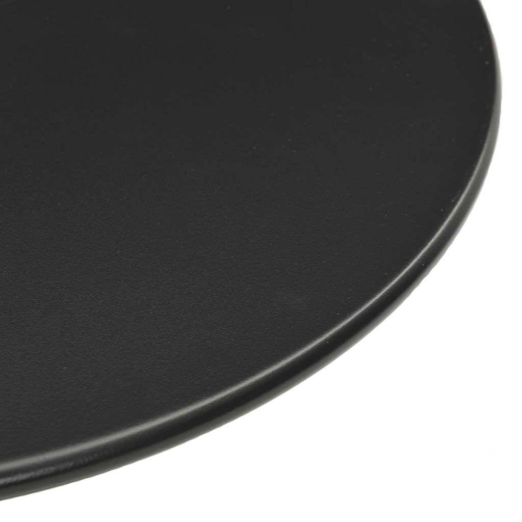 Table de jardin ronde noir acier Ø60 x 105 cm - PANGIVO - Image 4