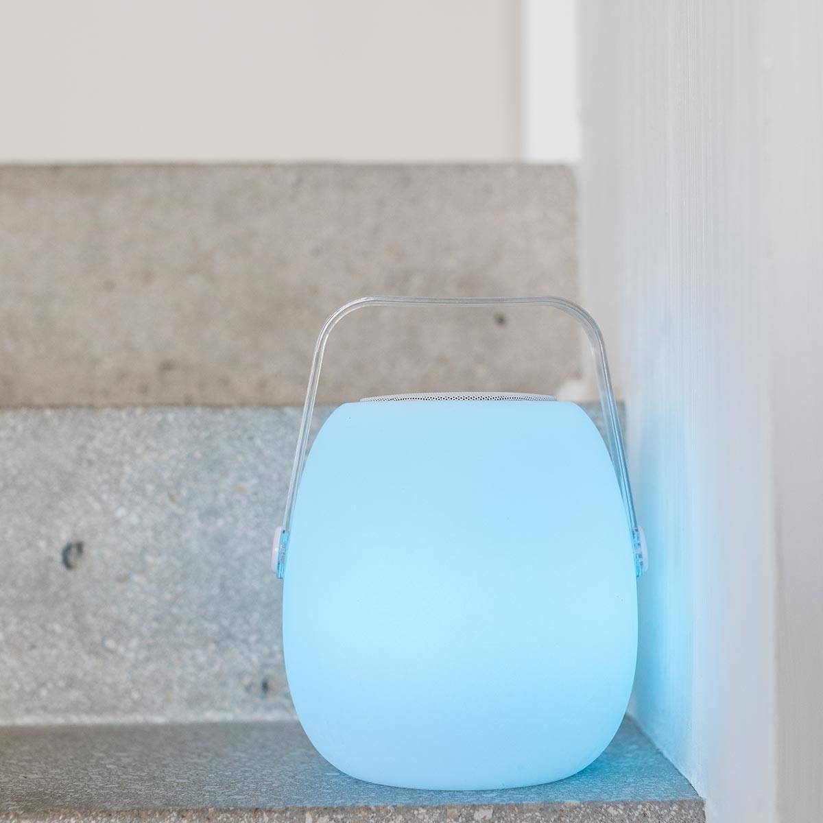 Lumisky - Lampe enceinte bluetooth sans fil MINI SO PLAY Blanc Polyéthylène 5W - Imagen 4