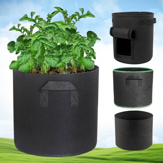 Lot De 6 Sacs De Culture 100 Litres Avec Poignées - Résistants Pour Jardin, Terrasse Et Balcon