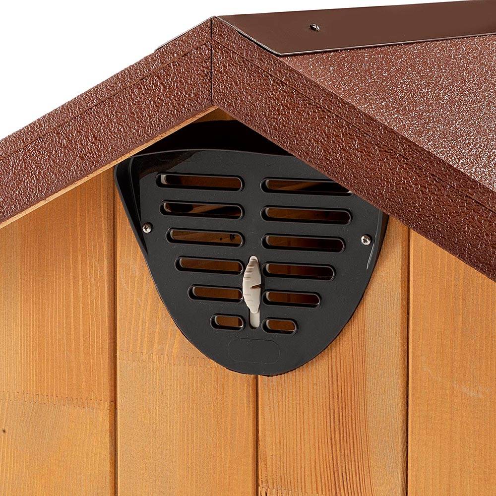 Ferplast - Ferplast Niche pour chiens pour l'extérieur DOMUS EXTRA LARGE en bois FSC, Pieds isolants en plastique, Grille pour l'aération, Porte anti-morsures en - Imagen 7