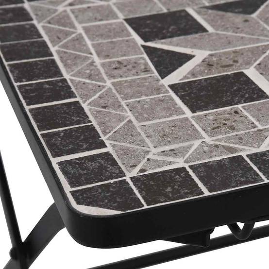 Chaises de bistrot mosaïque Gris 39 x 43 x 86 cm (lot de 2) - PANGIVO - Image 8