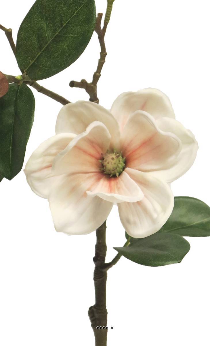 Artificielles - Magnolia du Japon artificiel en tige, H 51 cm Rose-crème - BEST - couleur: Rose-crème - Imagen 3