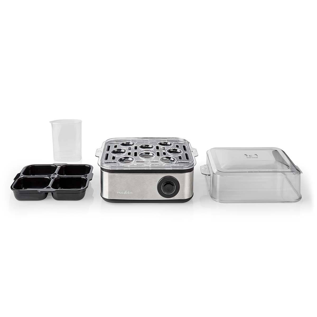 Cuiseur à oeufs électrique 500W Gris Inox / Noir Capacité 8 oeufs NEDIS - Imagen 5