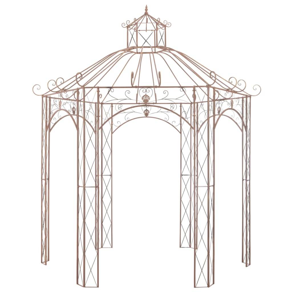Vidaxl - Pavillon de jardin Marron antique 3 m Fer vidaXL 45438 - Image 8