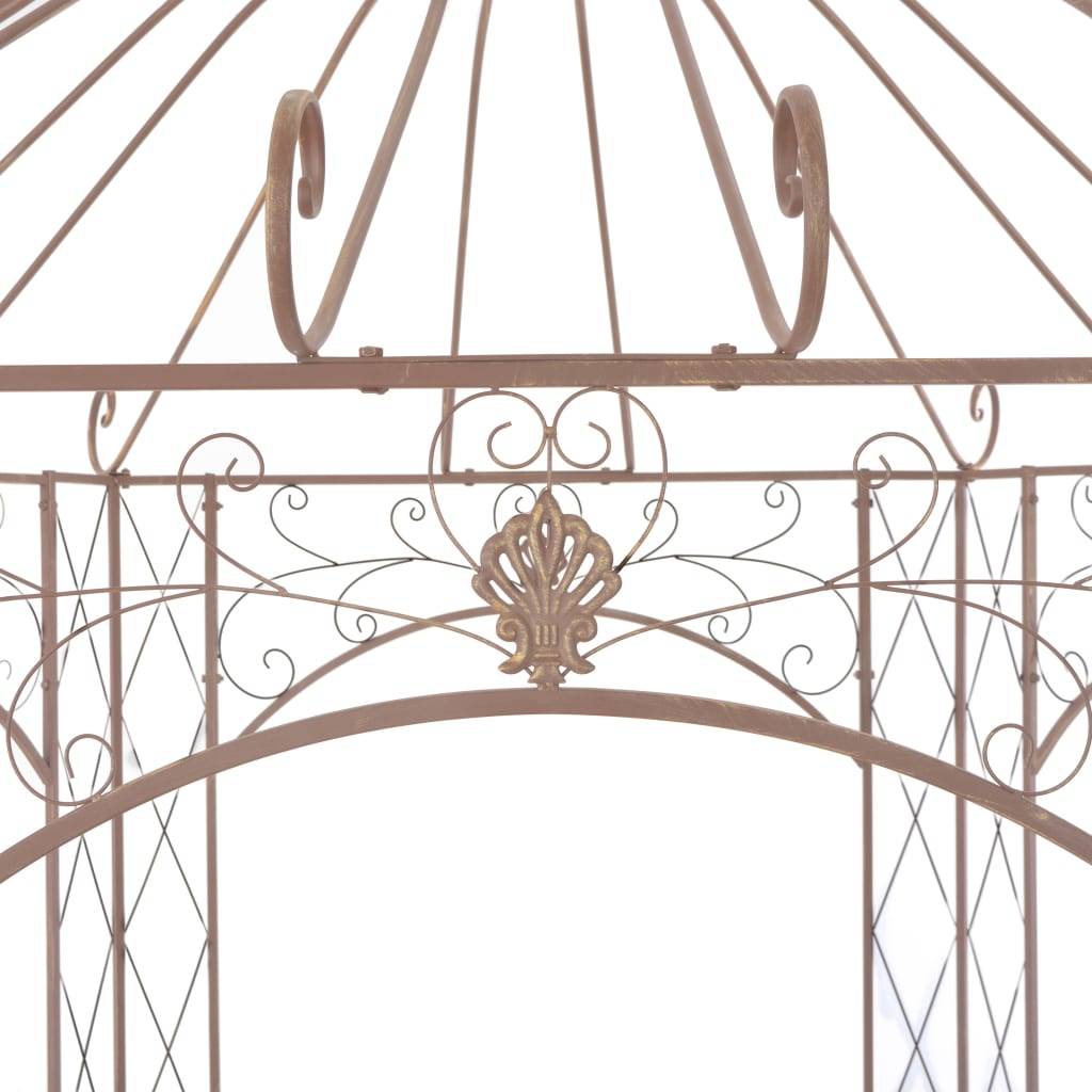 Vidaxl - Pavillon de jardin Marron antique 3 m Fer vidaXL 45438 - Image 4