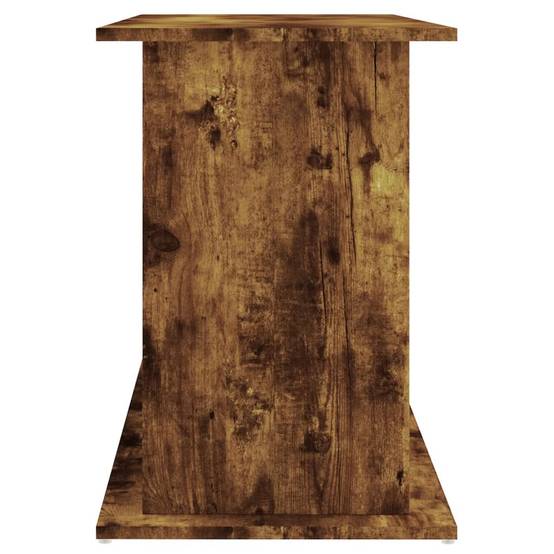 Meuble Aquarium Bois Ingénierie avec Rangement 6 Portes pour Salon Chêne Fumé - ComfortXL Outdoor Living - Image 7