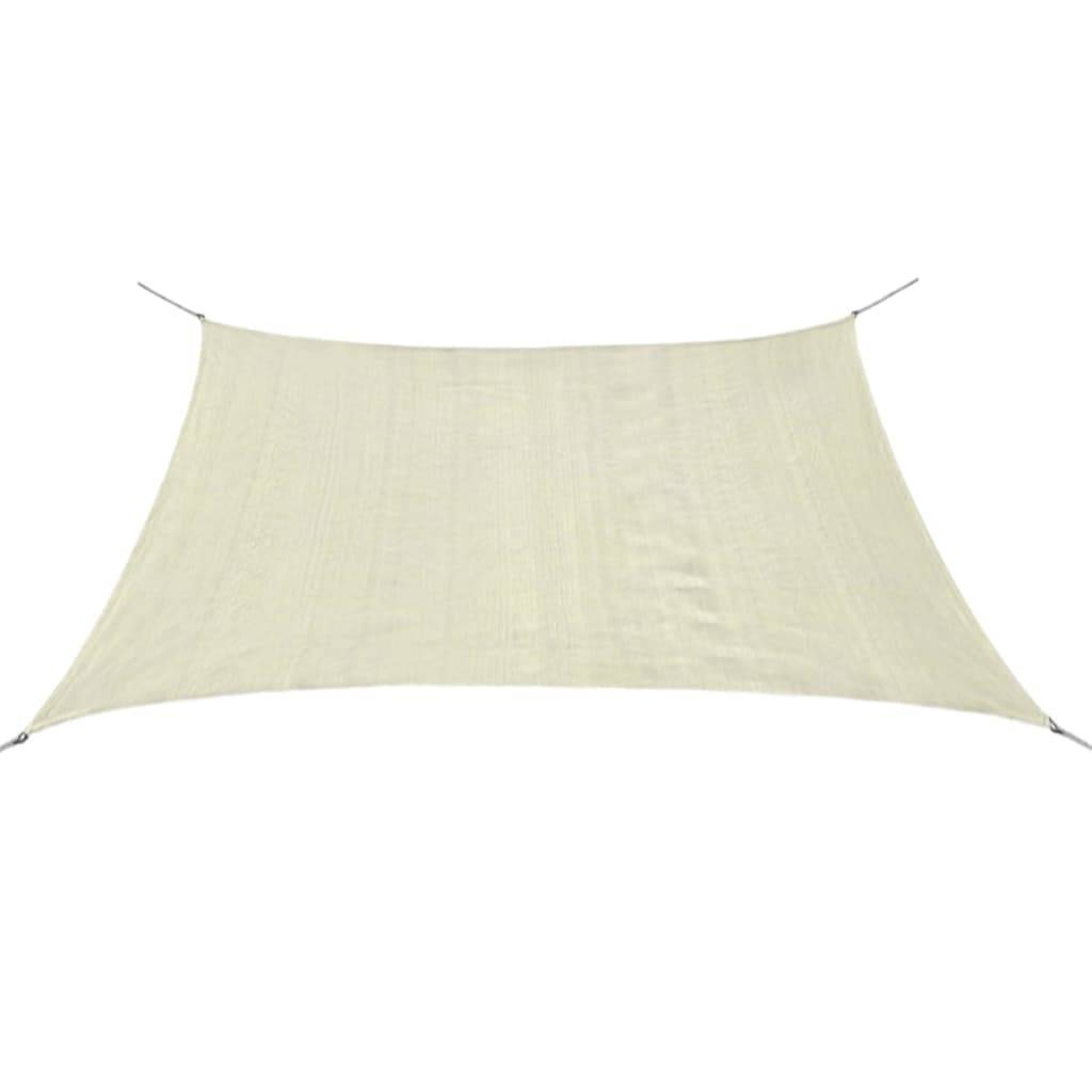 Helloshop26 - Voile toile d'ombrage parasol PEHD carré 2 x 2 m crème - Imagen 1