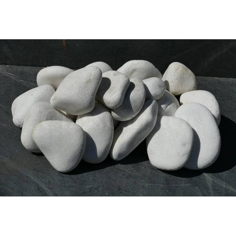 Gros Galet BLANC 100-200 - pack 20 Galet - Image 1