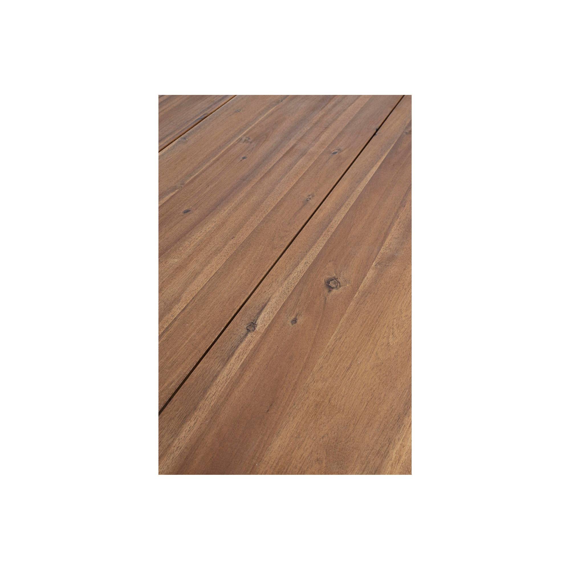 Autre - Table de jardin rectangulaire en bois et métal L200 8 personnes - OLERON - Imagen 6