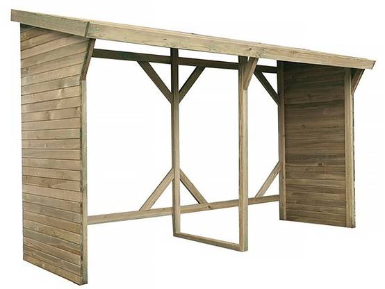 Abri Bûches - 2.5 M² - 2.78 X 0.90 X 1.85 M- 5 Stères -habitat Et Jardin - Image 1